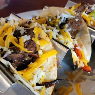 Steak fajita tacos - perfectly tender and delicious!