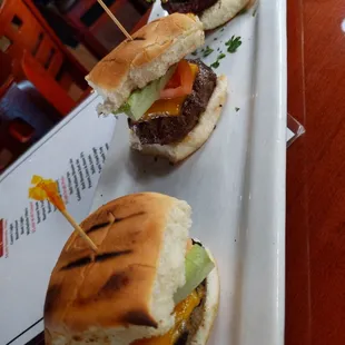 Happy hour beef sliders