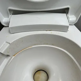 Staff members used out toilet and left it like this when we picked it up.