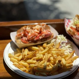 Lobster roll + fries