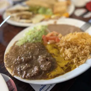 Carne Guisada Plate