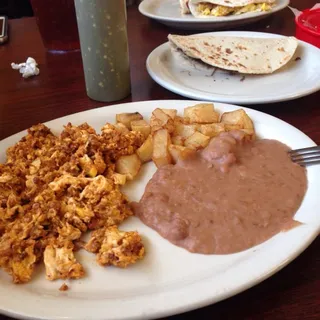 Chorizo and Eggs Plate