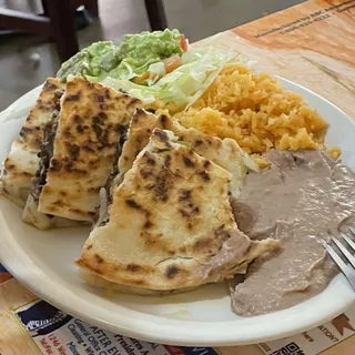 Fajita Quesadillas Plate