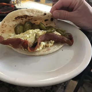 Bacon and Egg Taco