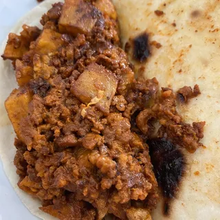 Chorizo and Potato Taco