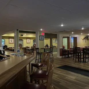 Bar and dining room