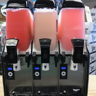 three beverage dispensers