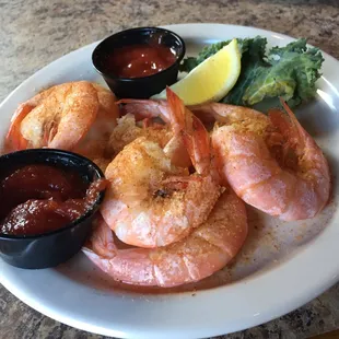 Beautifully steamed shrimp