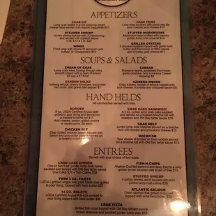 sushi and sashimi, menu