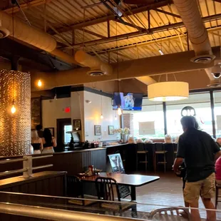 a view of the dining area