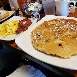 Blueberry Banana Crunch Pancake Combo