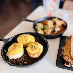 Scallops, Beef tongue