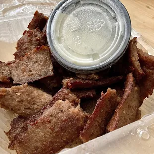 Side of gyro meat