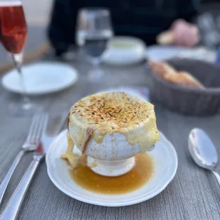 a dessert on a plate