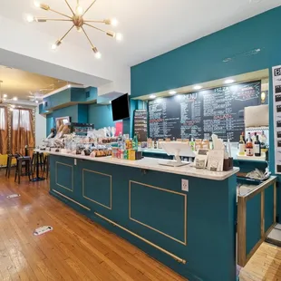 the interior of the restaurant