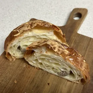 Sausage and egg croissant