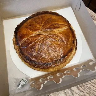 Galette de Rois (King&apos;s Cake) available for a limited time! Comes with charm and crown!