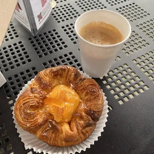 Citrus pastry and cortado (for dipping) - soooo yummy !!!