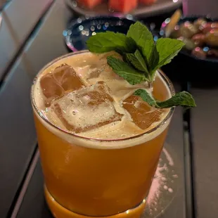 Fraise Amer Cocktail $16 is a delicious bourbon based cocktail!
