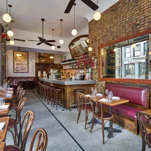 the interior of the restaurant
