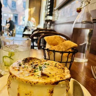 a plate of food on a table