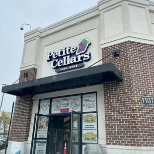 the front of the restaurant