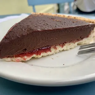 raspberry chocolate torte (rich!)