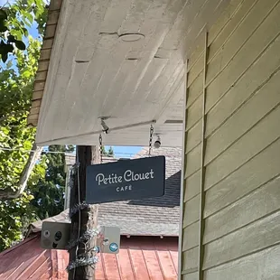 a sign on the side of a building