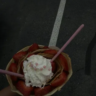 Strawberry Nutella crepe