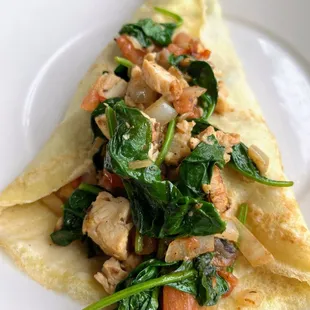 Chicken crepe