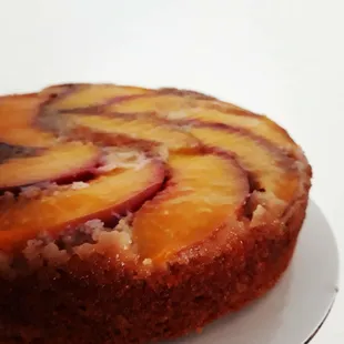 Nectarine cardamom upside down cake