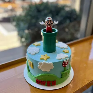 Mario birthday cake