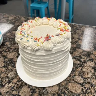 Birthday Cake! Vanilla cake with churro buttercream