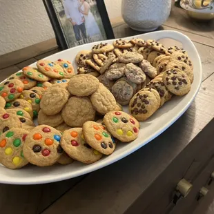 Assorted mini desserts for an engagement party