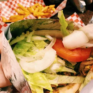 chicken shawarma platter