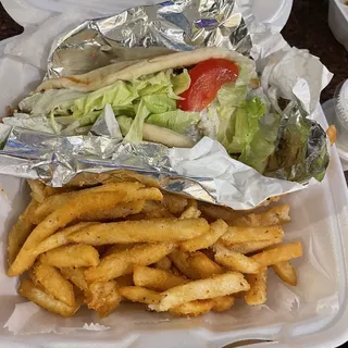spicy gyro sandwich combo