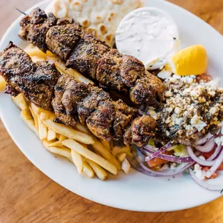 Pork Souvlaki Plate
