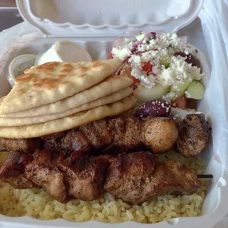 Pork Souvlaki Plate