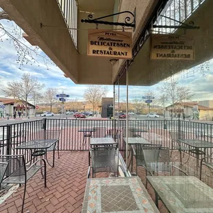 Outside seating perfect for a sunny afternoon