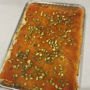 Knafeh kheshna with cheese,it's crispy and yammy