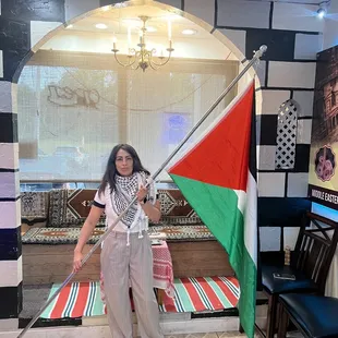 Our great customer,stop by and take a photo,enjoy our culture