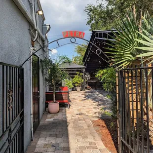 Entrance to garden