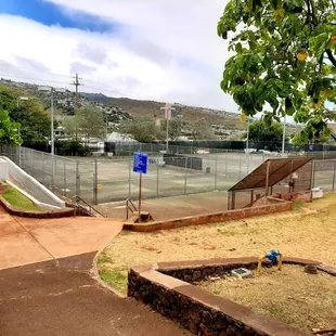 The tennis courts.............