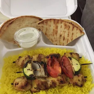 Chicken Kabob Plate