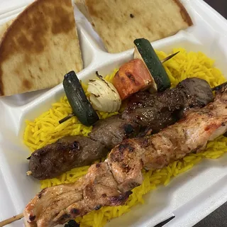 Chicken and Beef Kabob