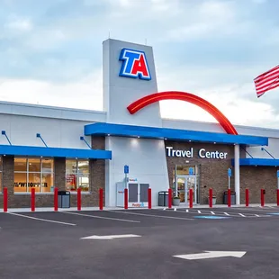 the exterior of a travel center