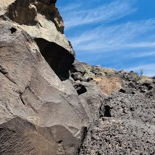 Look around corners for hidden petroglyphs