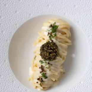 CAVIAR PASTA - CRME FRAÎCHE, FLEUR DE CAVIAR®, CHIVES