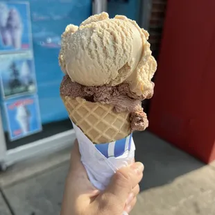 Coffee &amp; Chocolate Waffle Cone