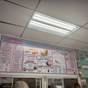 the menu